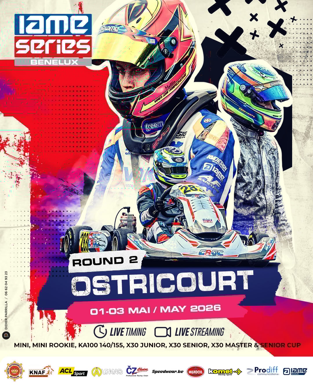 ROUND 2 - IAME SERIES BENEUX 2026 AT RACING KART JPR - OSTRICOURT